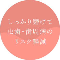 しっかり磨けて虫歯・歯周病のリスク軽減